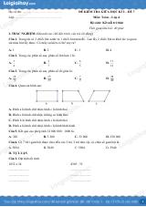 Đề kiểm tra giữa học kì 2 Toán 4 Kết nối tri thức - Đề số 7
